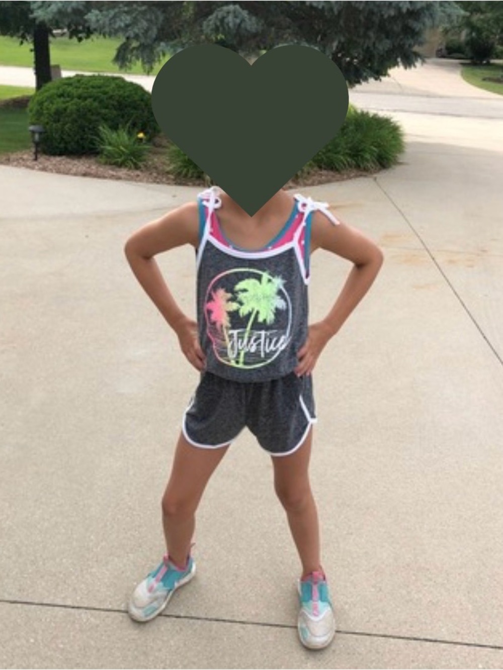 Girls Justice Brand Romper (size 7)